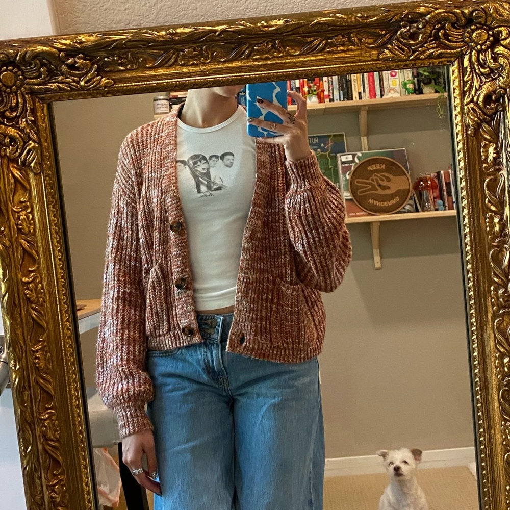 Hooked Up by IOT Textured Brown Cardigan